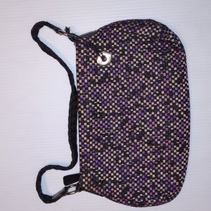 💜VINTAGE💜 THE SAK Basket Weave Handbag with Mirror purse bag